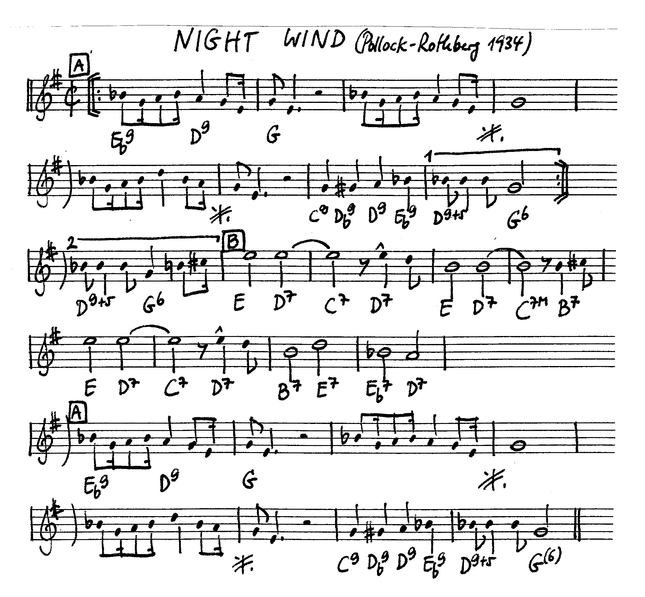 night wind leadsheet – book us for your next 20s or gatsby event